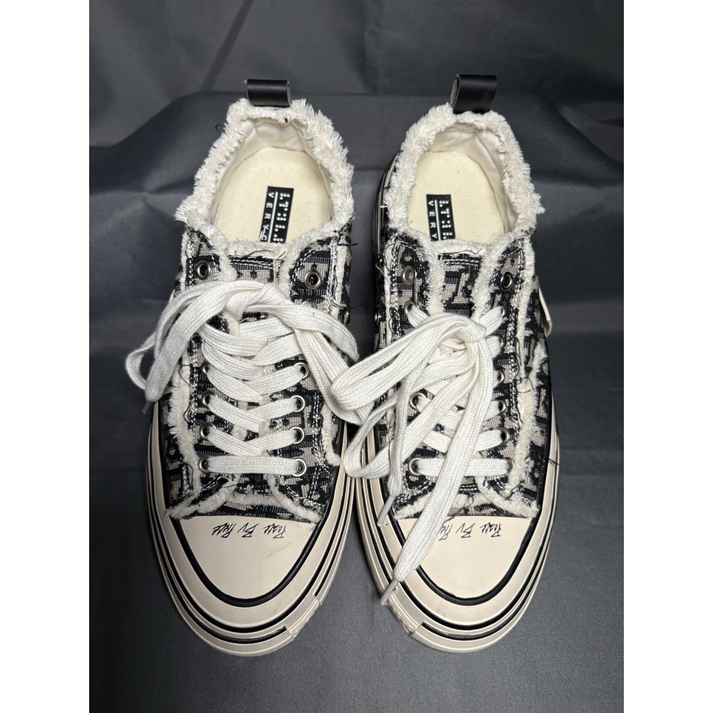 xVESSEL G.O.P. "Peace by Piece" Low-Top Sneakers - Black/White - Size 9.5M / 10W